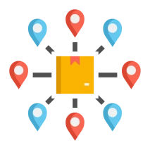 Icon representing automated policy distribution process