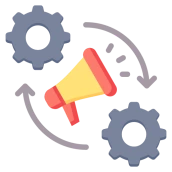 Marketing tools dashboard automating email, SMS, and social media promotions