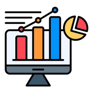 Analytics dashboard showing real estate sales trends and agent performance reports